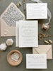 The Jaclyn Suite - SAMPLE Letterpress Wedding Invitation