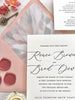 The Dew Suite - SAMPLE Letterpress Wedding Invitation