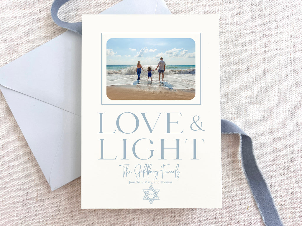 Love and Light - Letterpress Holiday Cards