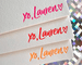 XO NEON - Letterpress Stationery - Dinglewood Design & Pressletterpress