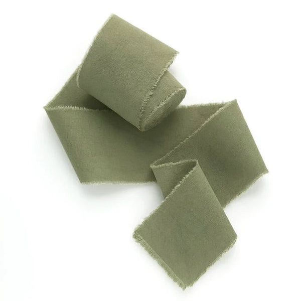 Linen Ribbon 1"x5 yards - Dinglewood Design & Pressletterpress