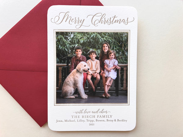 Cheerful Simplicity - Letterpress Holiday Cards