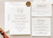 The Simplicity Suite - SAMPLE Letterpress Wedding Invitation