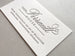 Bed and Breakfast - Letterpress Business Cards