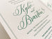 The Kylie Suite - Letterpress Wedding Invitations