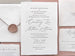The Handcrafted Suite - SAMPLE Letterpress Wedding Invitation