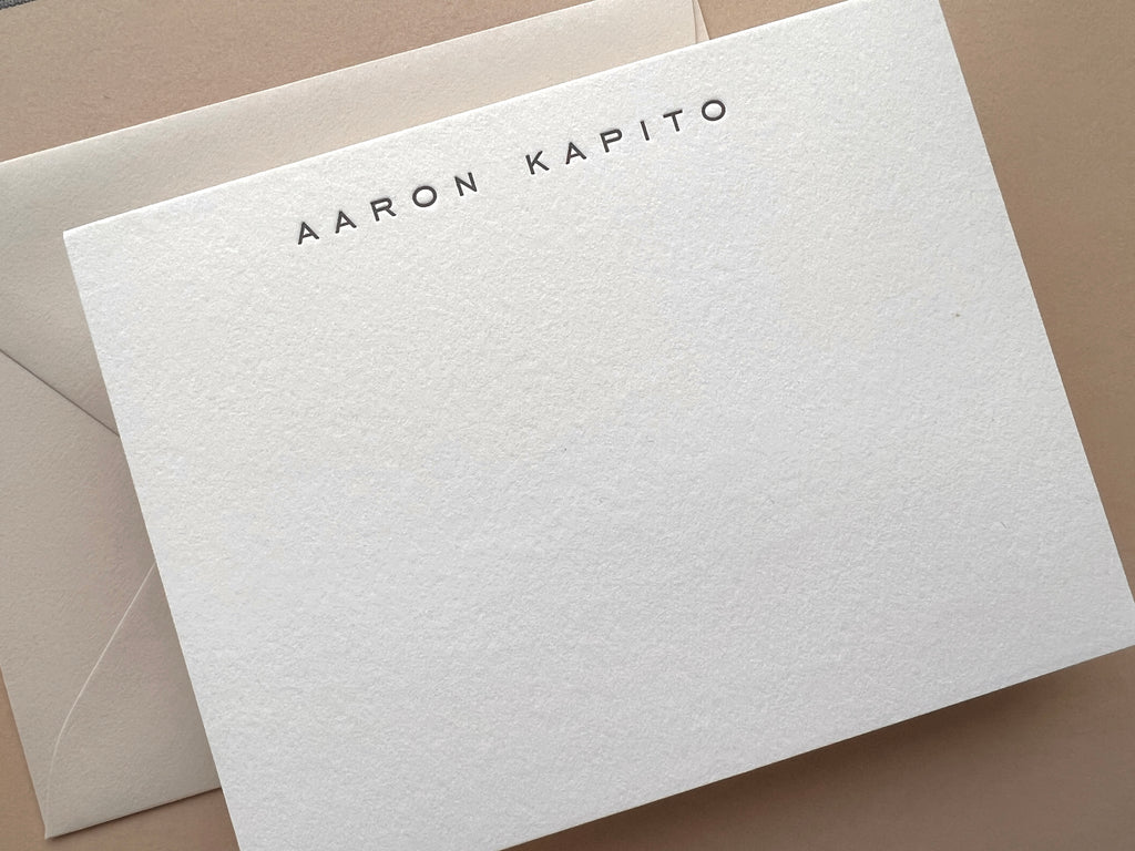 Aaron- Letterpress Stationery