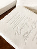 The Handcrafted Suite - SAMPLE Letterpress Wedding Invitation