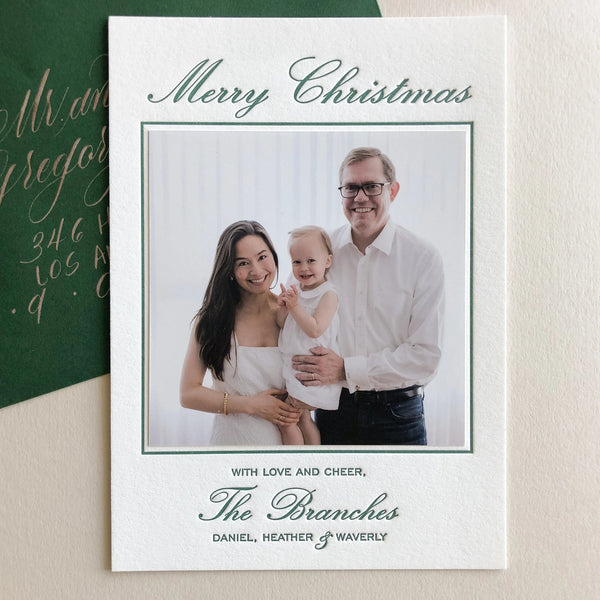 Merry Christmas - Letterpress Holiday Cards