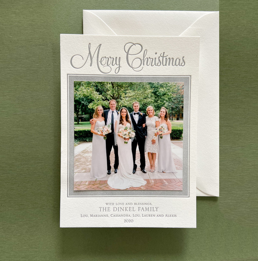 Christmas Wedding - Letterpress Holiday Cards