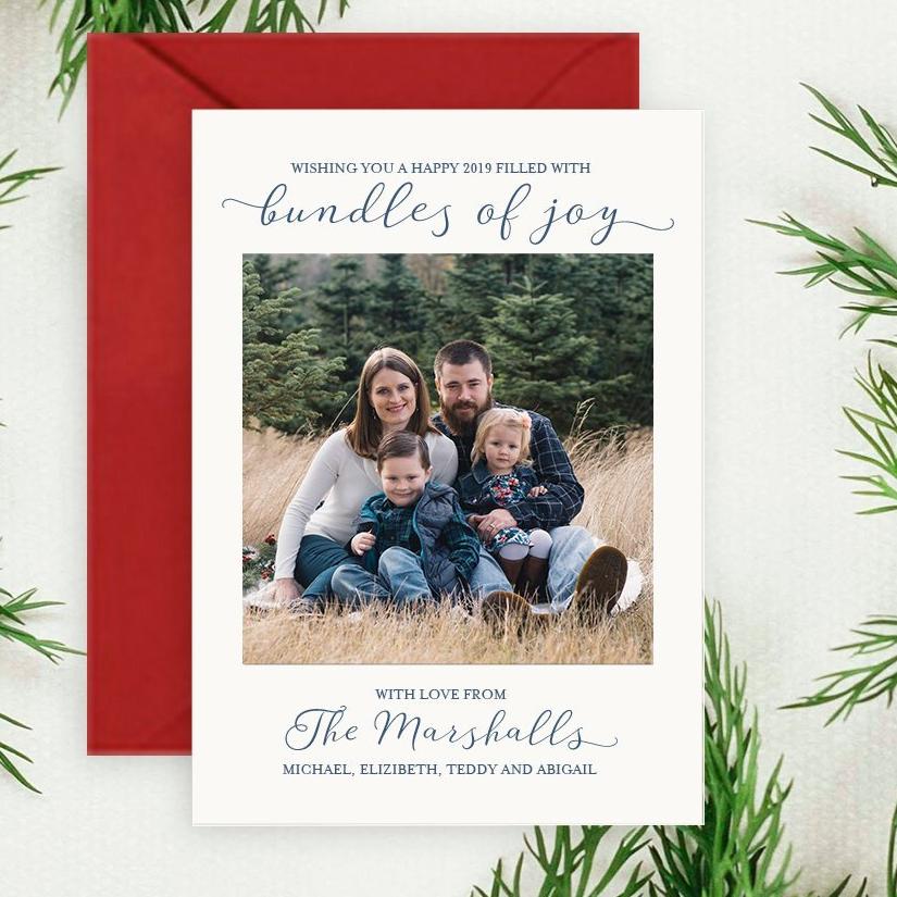 Bundles of Joy - Letterpress Holiday Cards
