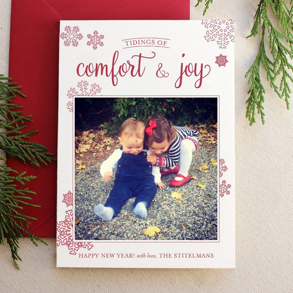 Comfort and Joy - Letterpress Holiday Cards