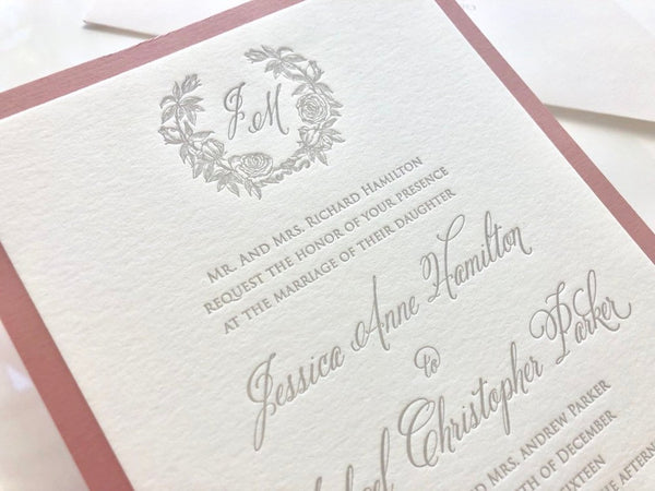The Hamilton Suite - Letterpress Wedding Invitations