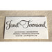 Janet - Letterpress Business Cards