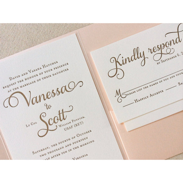The Tulip Suite - Letterpress Wedding Invitations