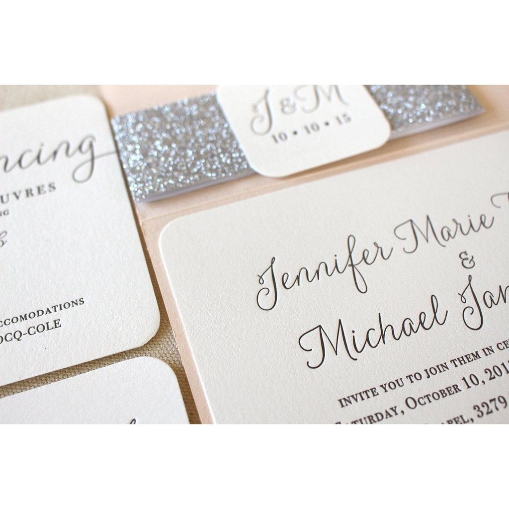 The Willow  Suite - Letterpress Wedding Invitations