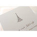 Parisian Elopement - SAMPLE Letterpress Wedding Announcement