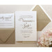 The Garden Rose Suite - SAMPLE Letterpress Wedding Invitation