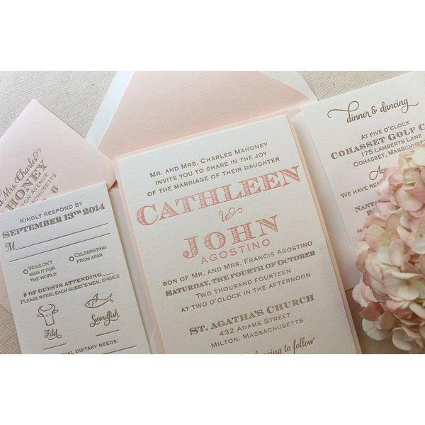 The Laurel Suite  - Letterpress Wedding Invitations