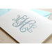 Vine Monogram - Letterpress Folded Card Stationery