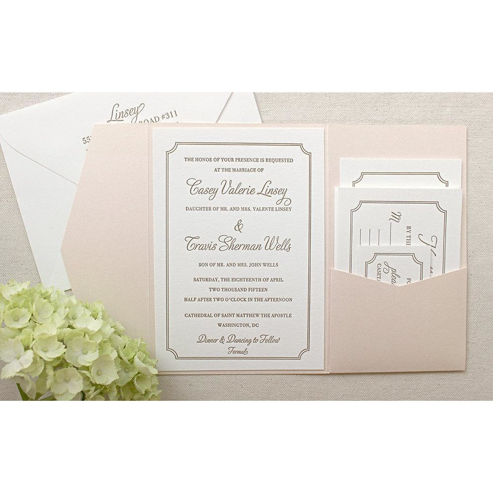 The Audrey Suite - Letterpress Wedding Invitations