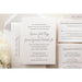 The Lily Suite  - SAMPLE Letterpress Wedding Invitation
