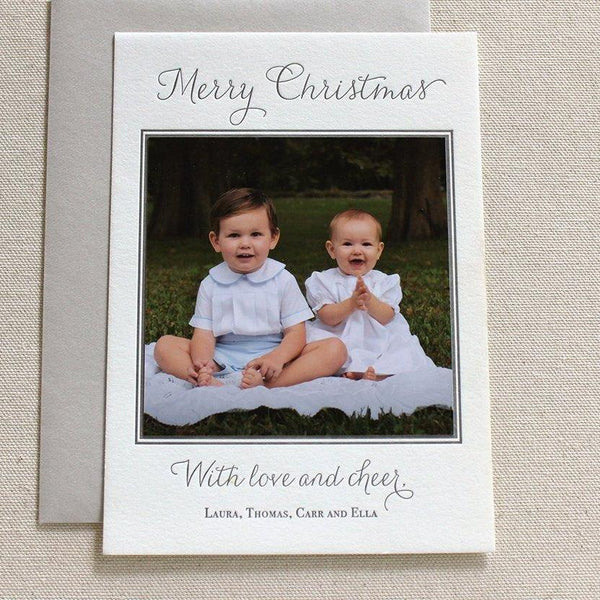 Love and Cheer - Letterpress Holiday Cards